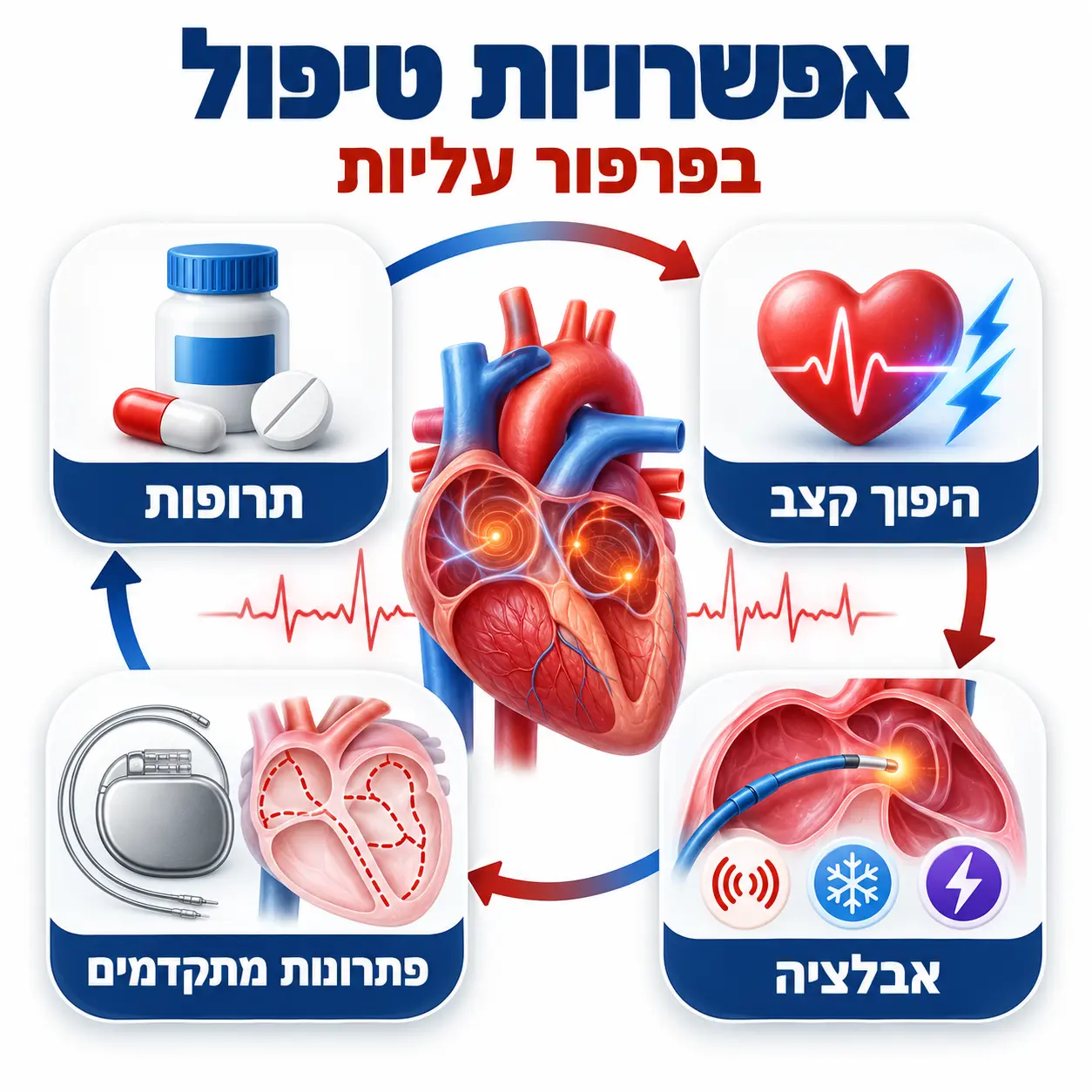 פרפור פרוזדורים | אינפוגרפיקה